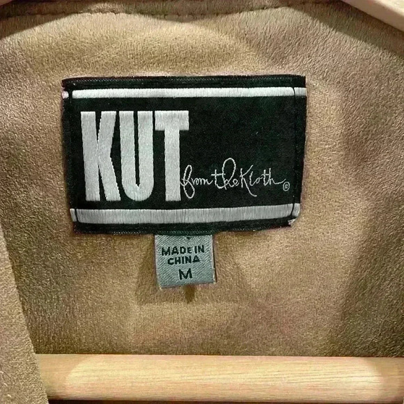 Kut From The Cloth Women’s Jacket Cardigan Velvet Style Tan Beige Size M - Picture 4 of 7